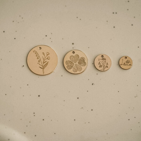 Hanger goud gravering