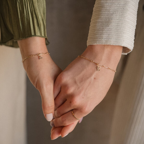 Letter initialen armband