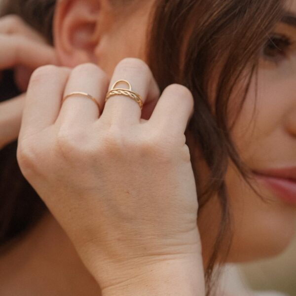 Minimalistische ringen goud