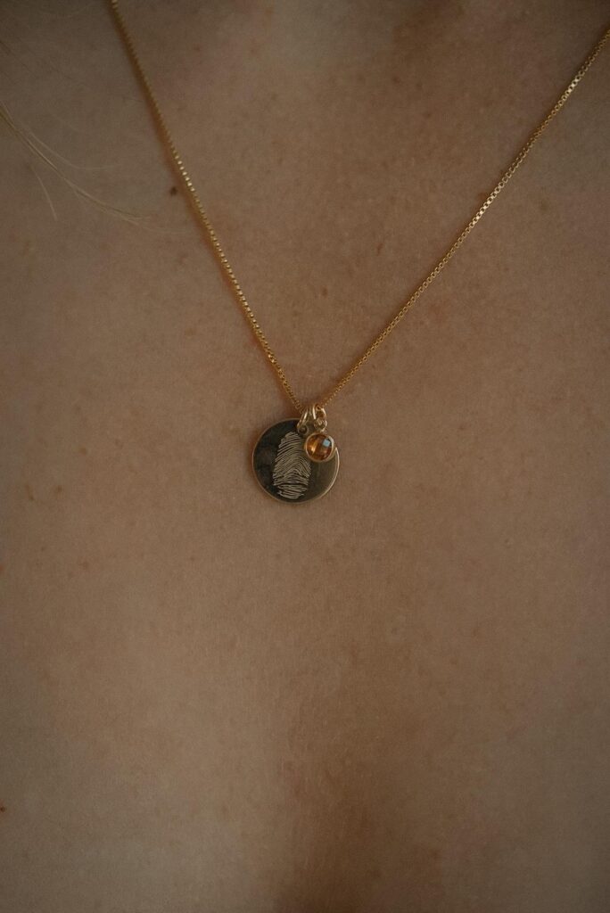 Vingerafdruk enkel geboortsteen