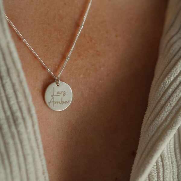 Zilver namen en initialen