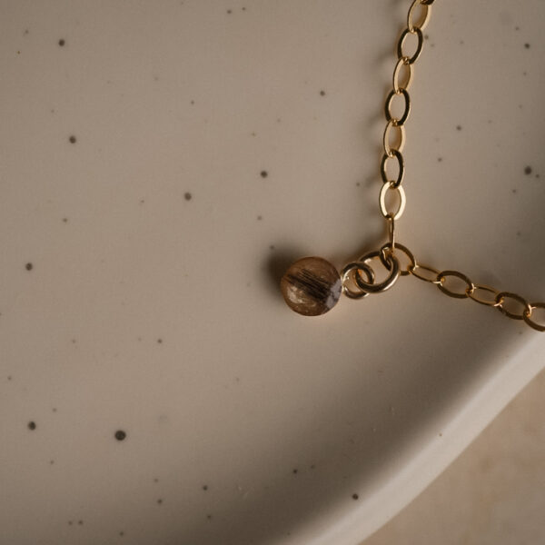 gouden dieren haarlok armband